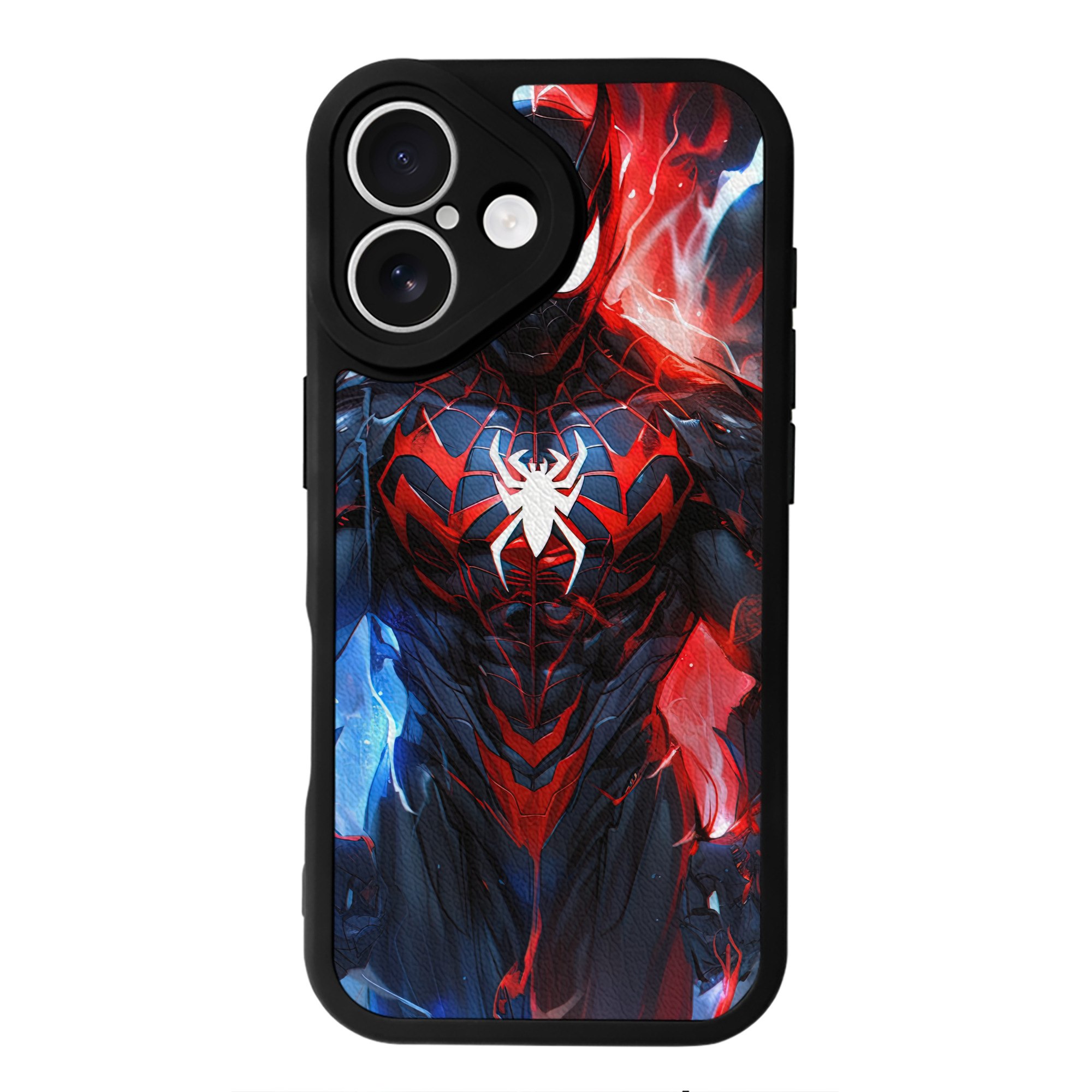 Spider Man スパイダーマン 【iPhone 16シリーズ対応】シリコンスマホケース（レザー調） 材質：シリコン